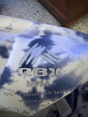 RBX Blue and White Tie-Dye Leggings Size M EUC